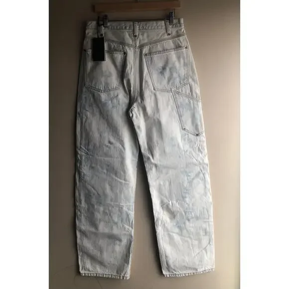 New RE/DONE Women Ultra High Rise Stove Pipe Denim Jeans Size 30